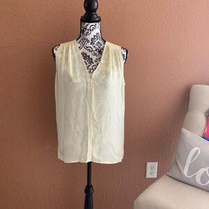 Vince Sheer Tank Size M Yellow